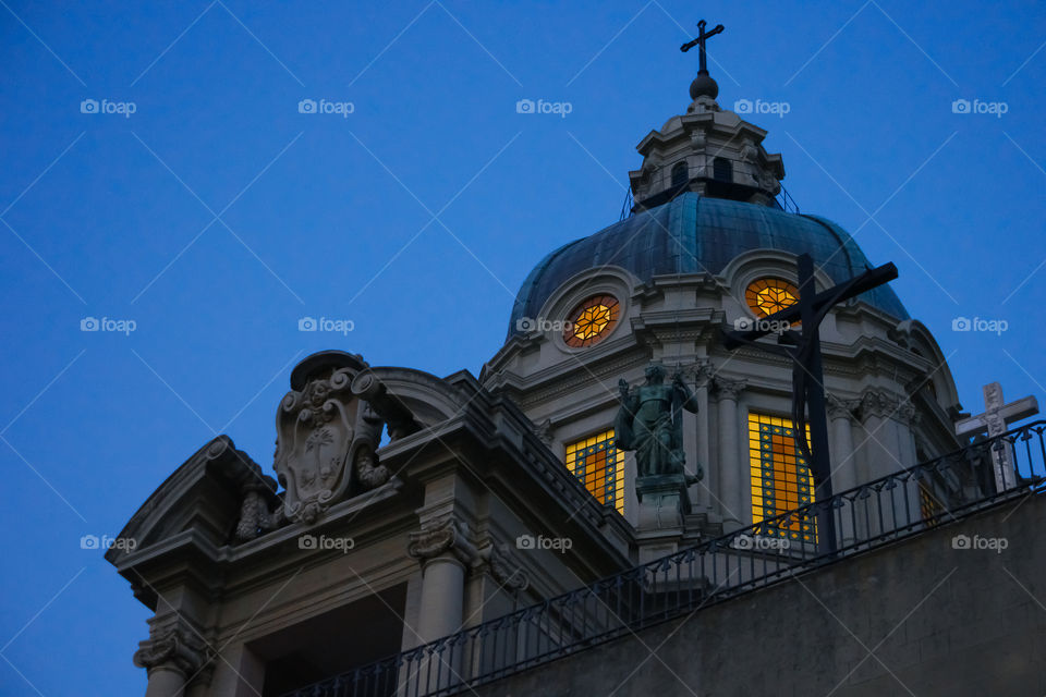 church. Church during sunrise