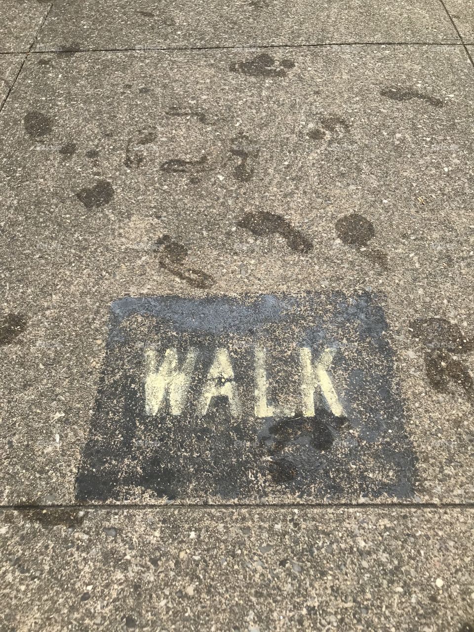 Sidewalk walk only 