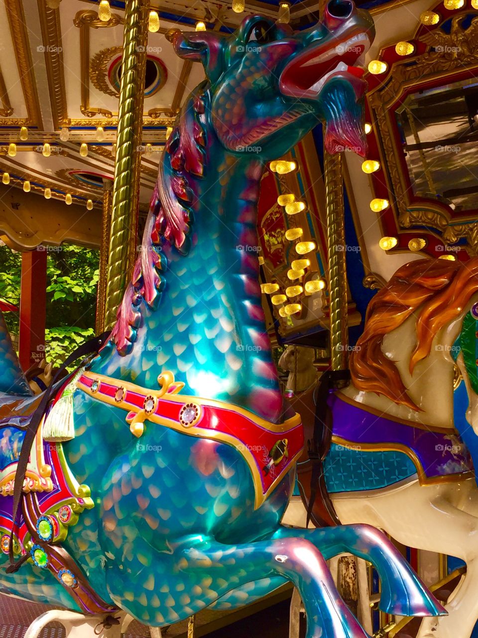 Horse on carousel