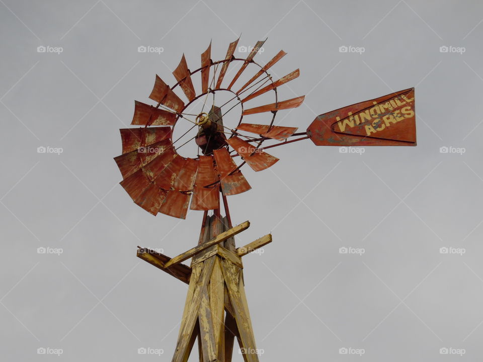 Antique windmill