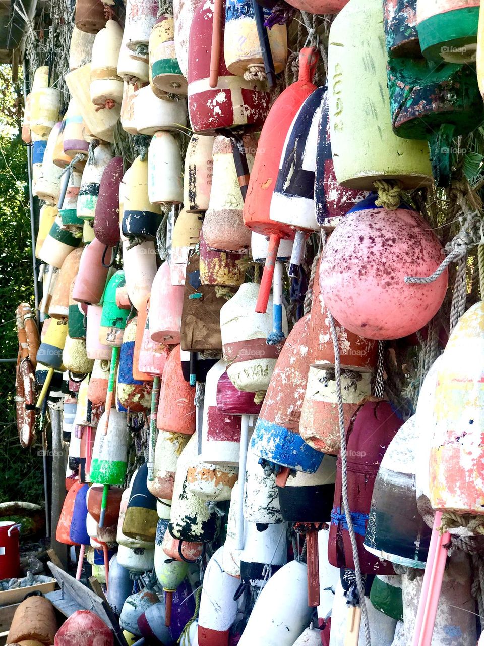 Hanging boat buoys