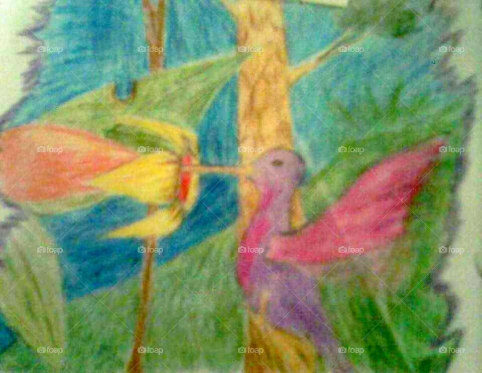 A bird paintef by mr