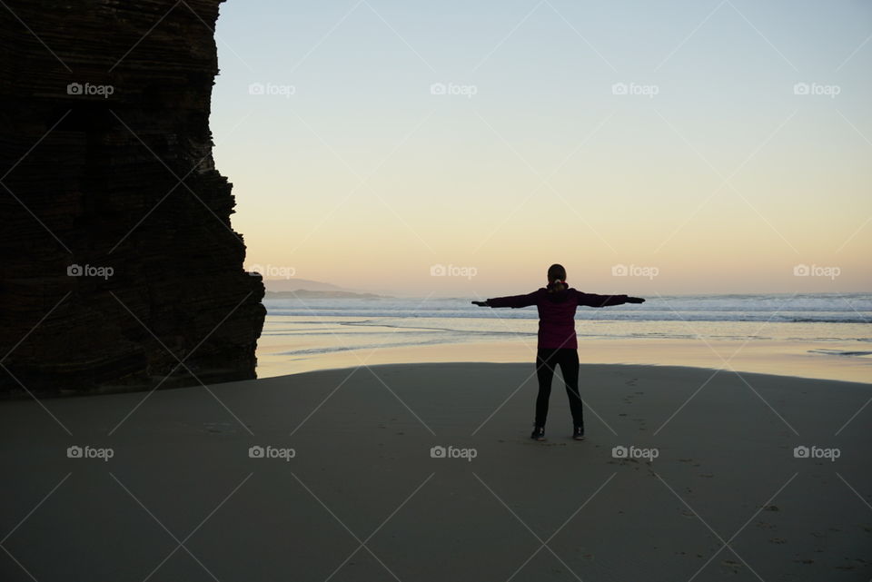 Sunrise#beach#ocean#human#moment