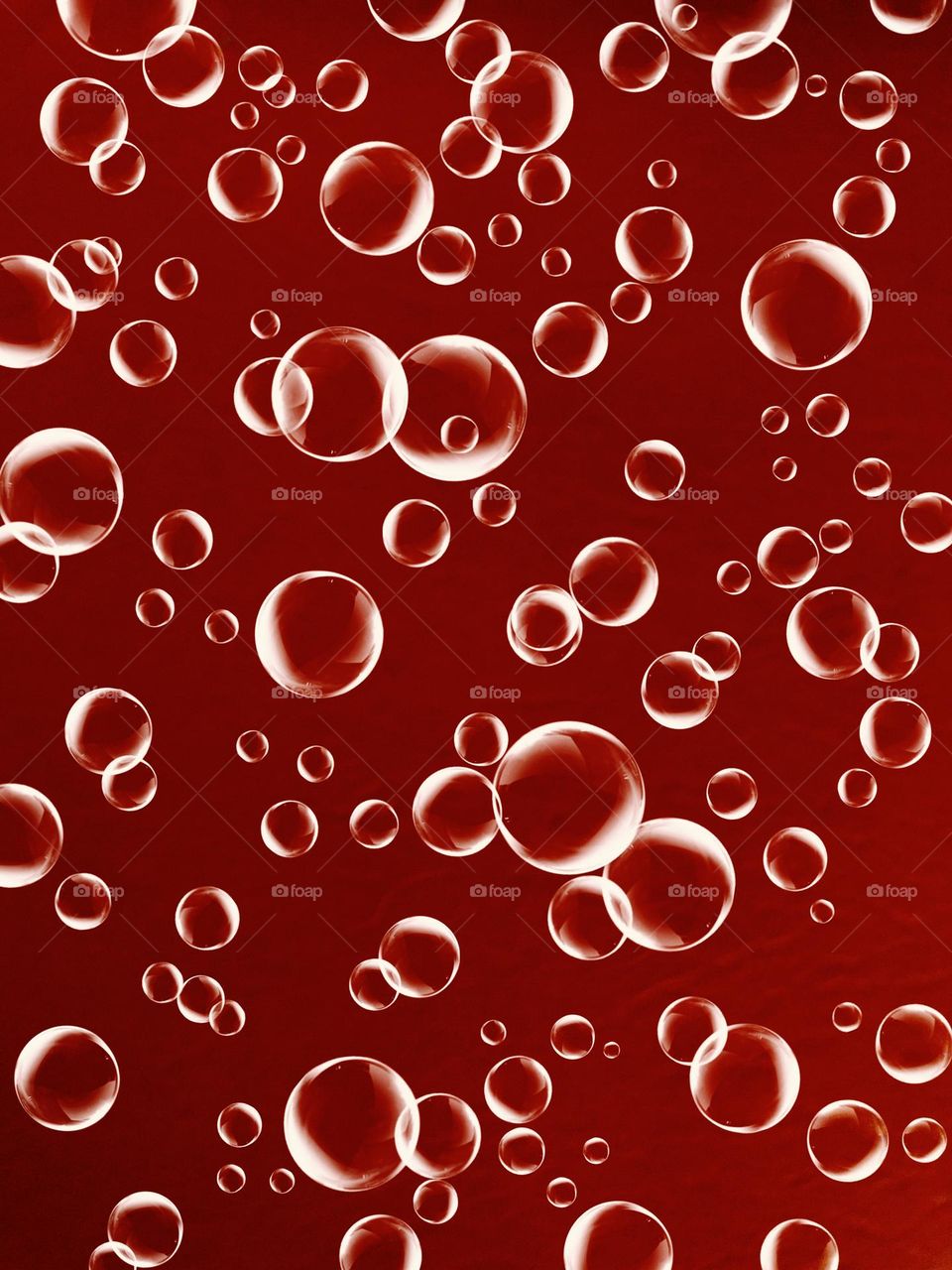 Bubbles on magenta background 