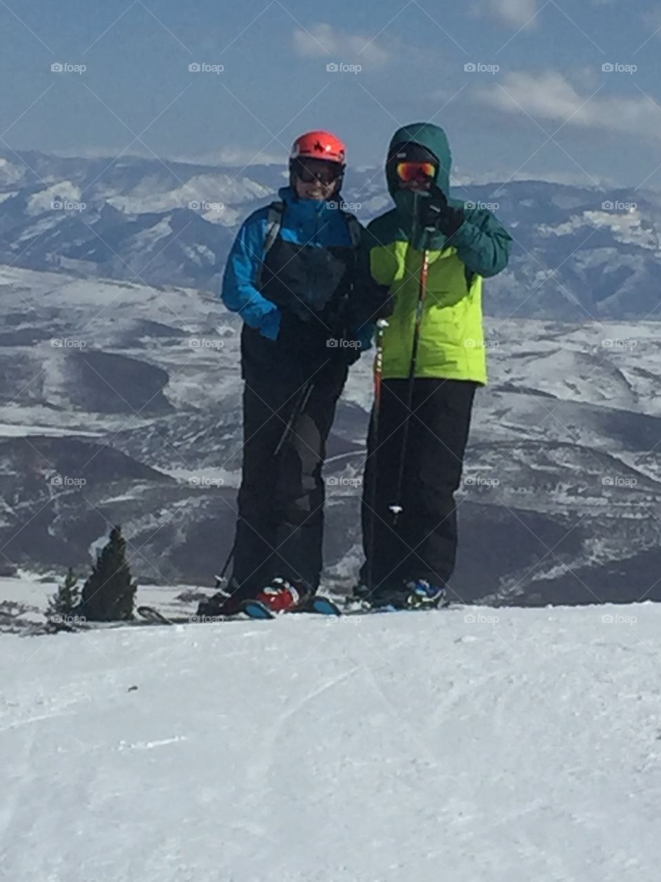 Friends on the slopes
