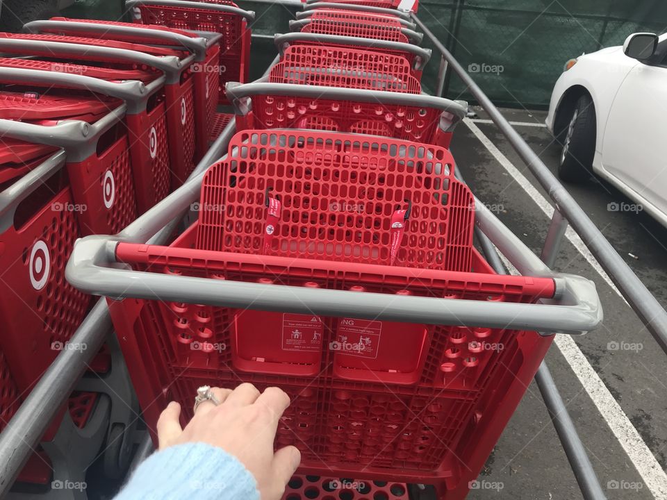 Carts at Target. 