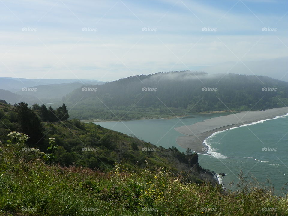 Pacific Ocean coastline 