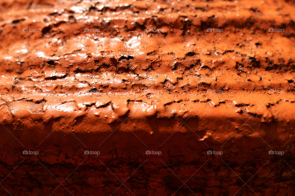 Fire hydrant with peeling paint close up abstraction 