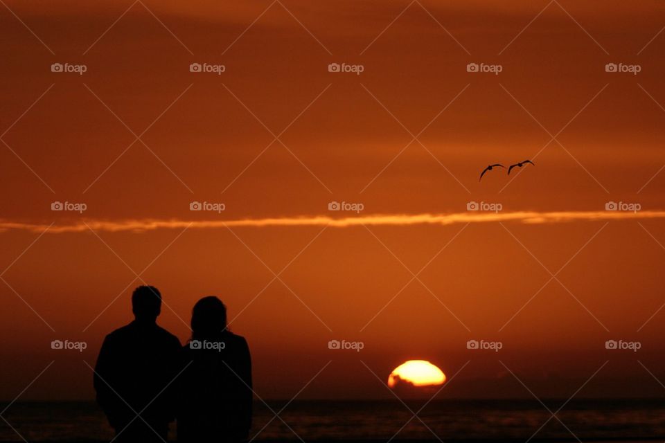 Sunset couple 