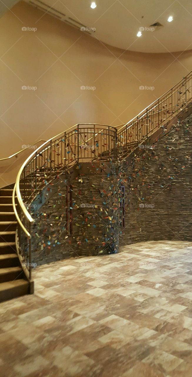 stairs at Turning Stone Resort