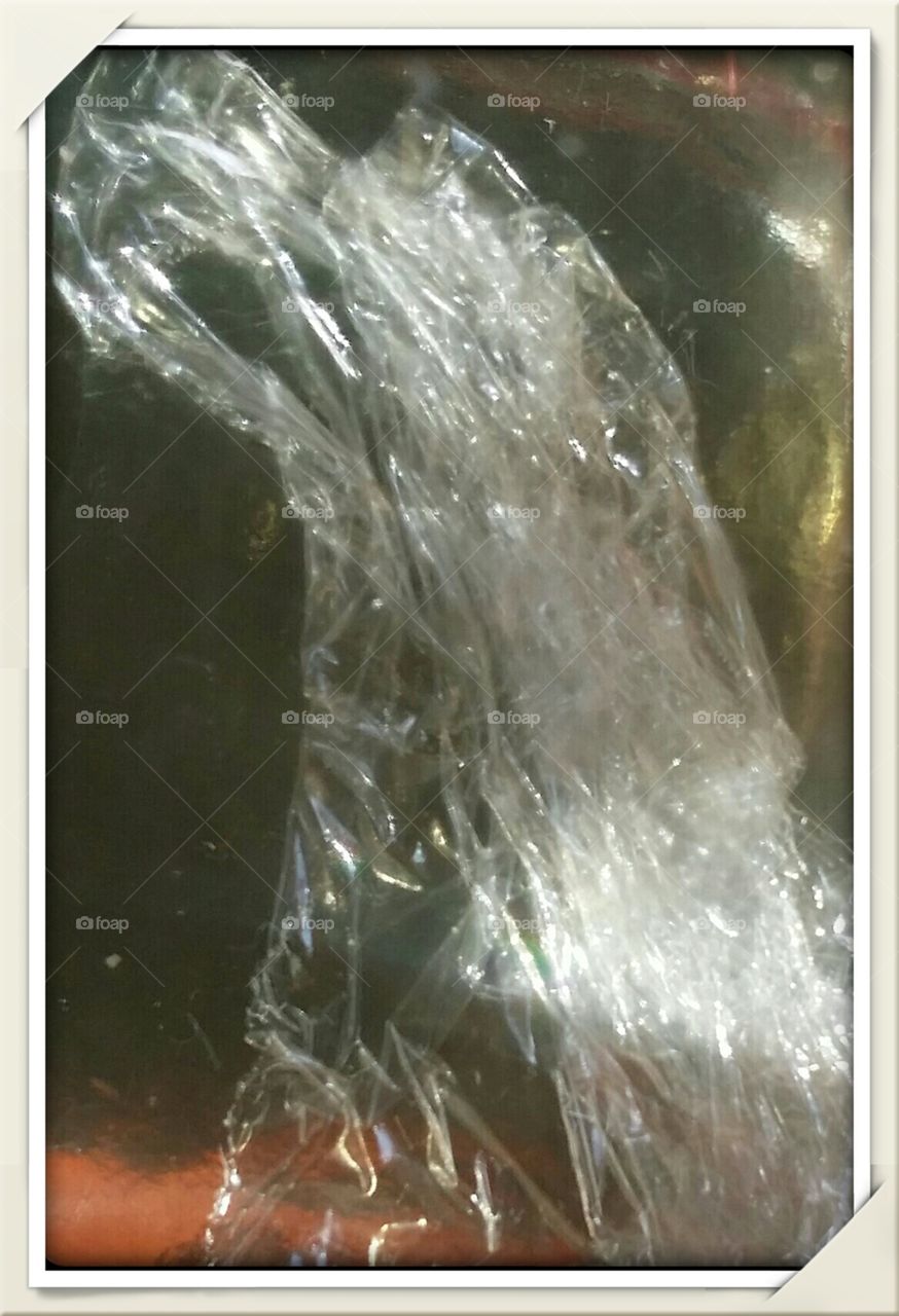 Abstract Photography  Cling wrap art