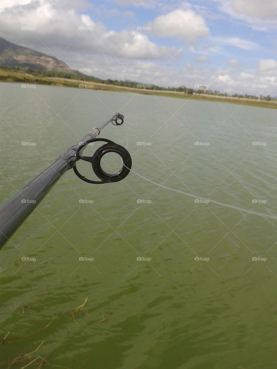 pesca na lagoa