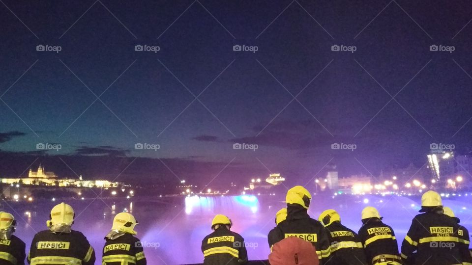 Fireman competition in Prague