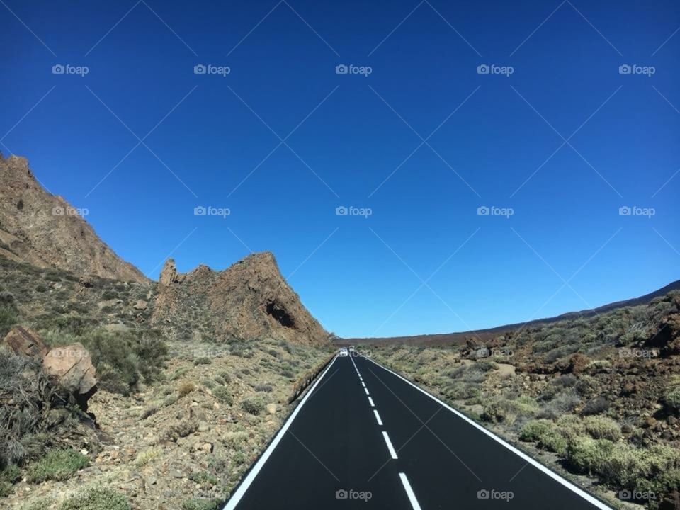 A long road ahead - Mount Teide, Tenerife