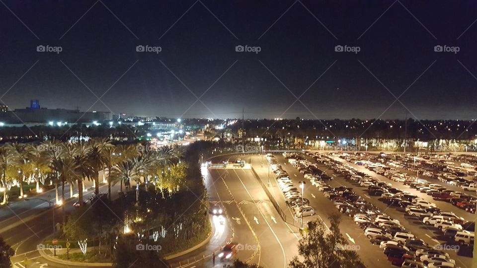 City of Anaheim at Night