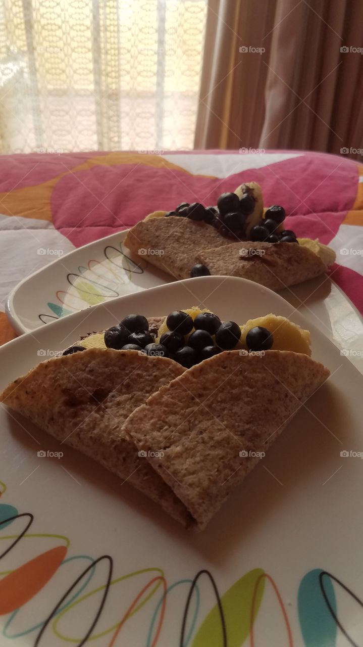 blueberry crepes for share