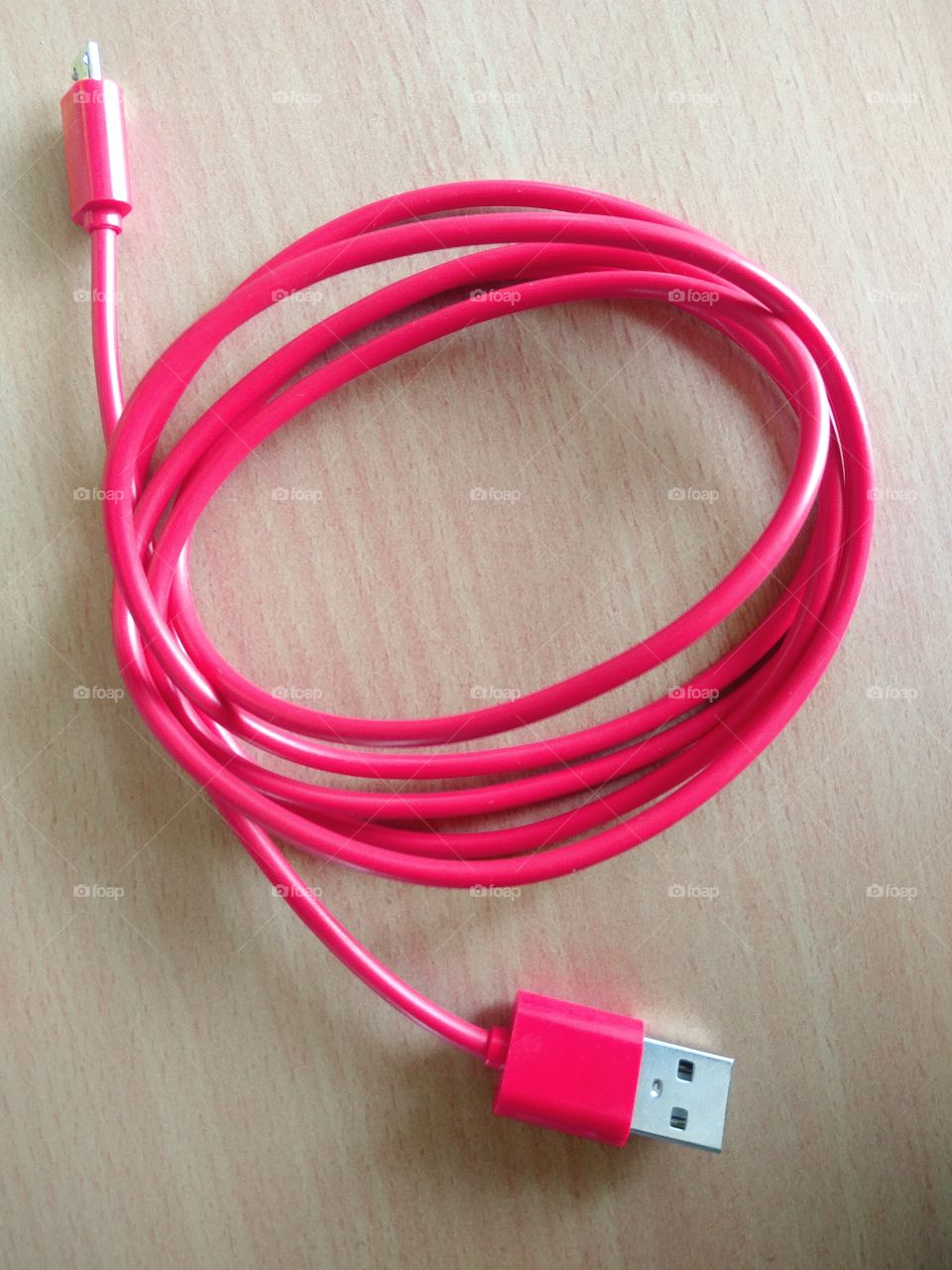 Pink USB cable