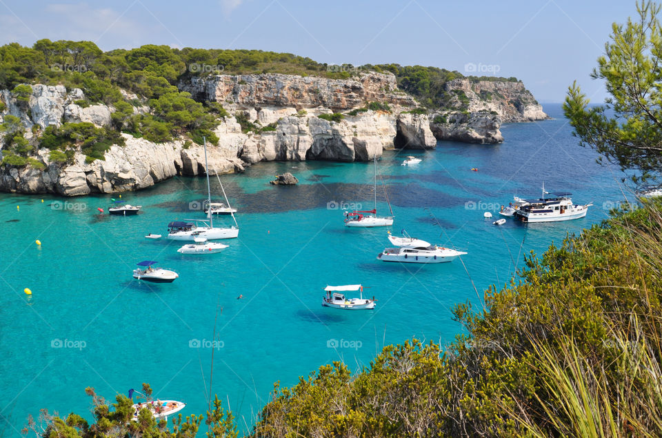 Balearic menorca island in Spain