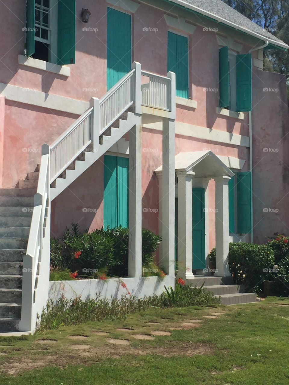 Library in Governor's Harbor in Eleuthera, Bahamas.