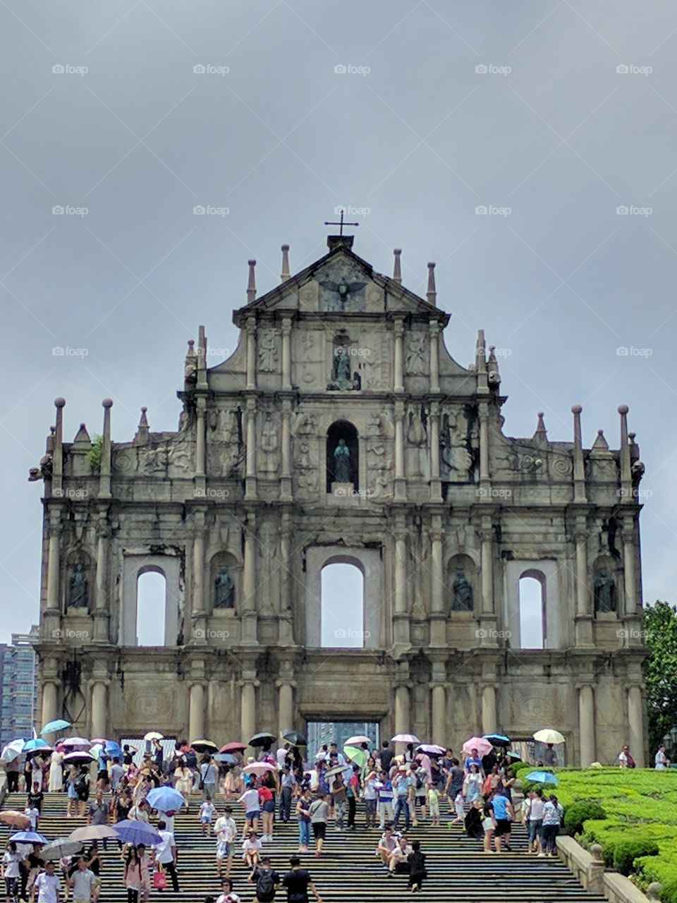 The Ruins of St. Paul. The ancient cathedral of St. Paul in Macau.