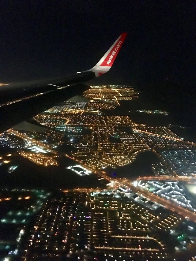 Flying into Vegas