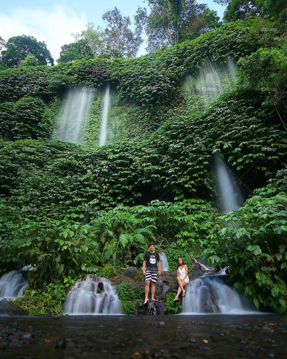 Foapcom Air Terjun Benang Kelambu Lombok Ntb Indonesia