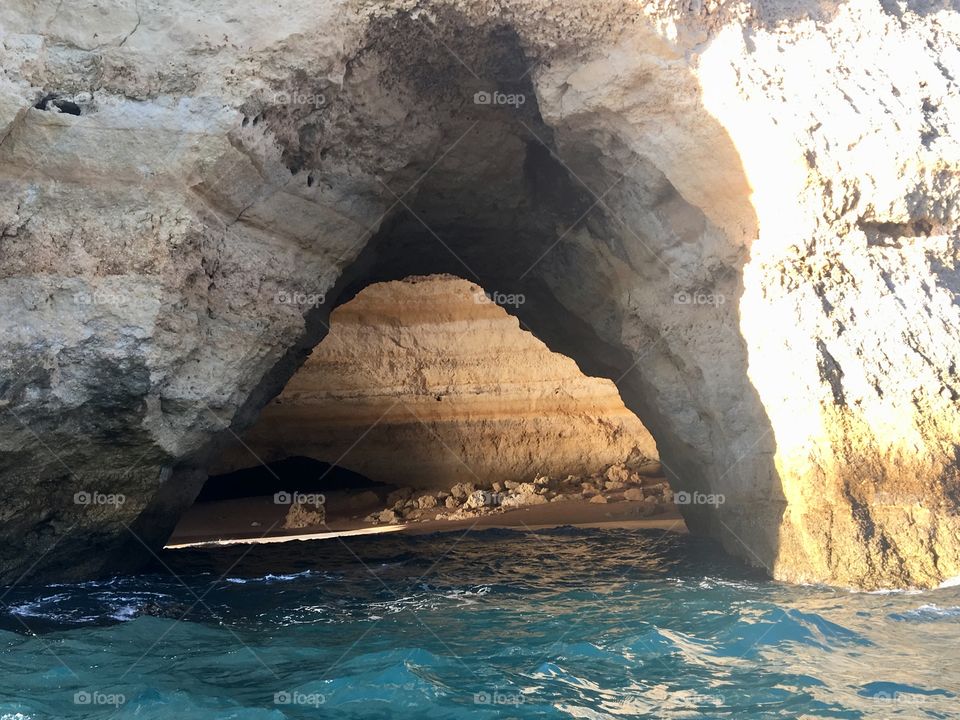 Caves in Lagos, Portugal 
