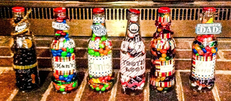Bottles of candy