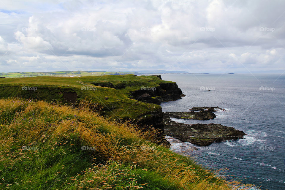Northern Ireland cliff