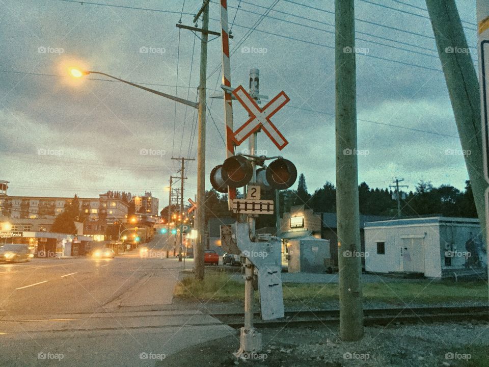 The Railway Tracks Near Downtown 