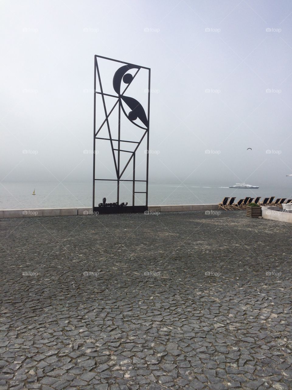 Near to river in cais Sodre Lisbon 