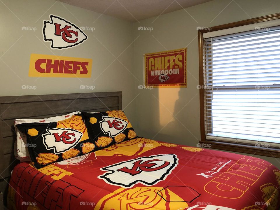 Kansas City Chiefs Bedroom Decor