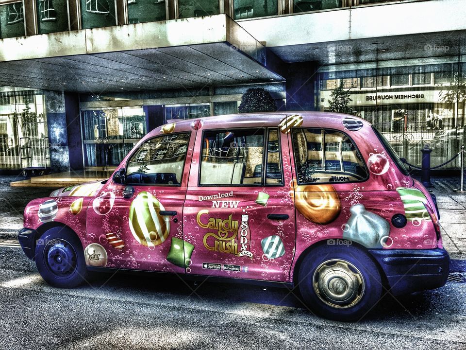 candy crush taxi, London . candy crush taxi, London 