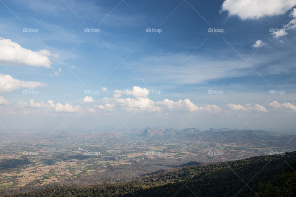 Bird eye view of the Mountain ground 