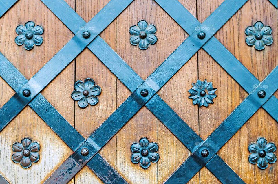 Full frame shot of old door.