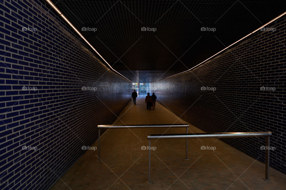 Silhouettes in the tunnel