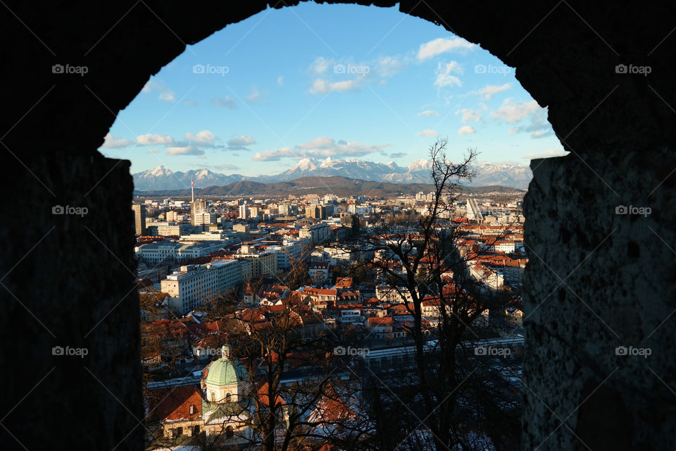 Ljubljana trough the window 