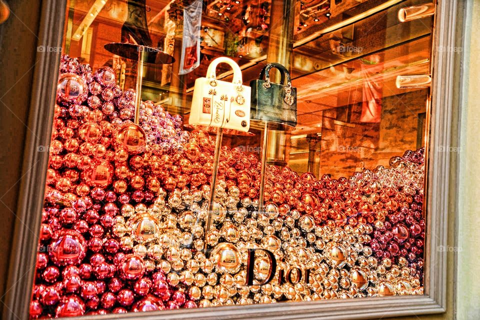 window shopping. Christian Dior