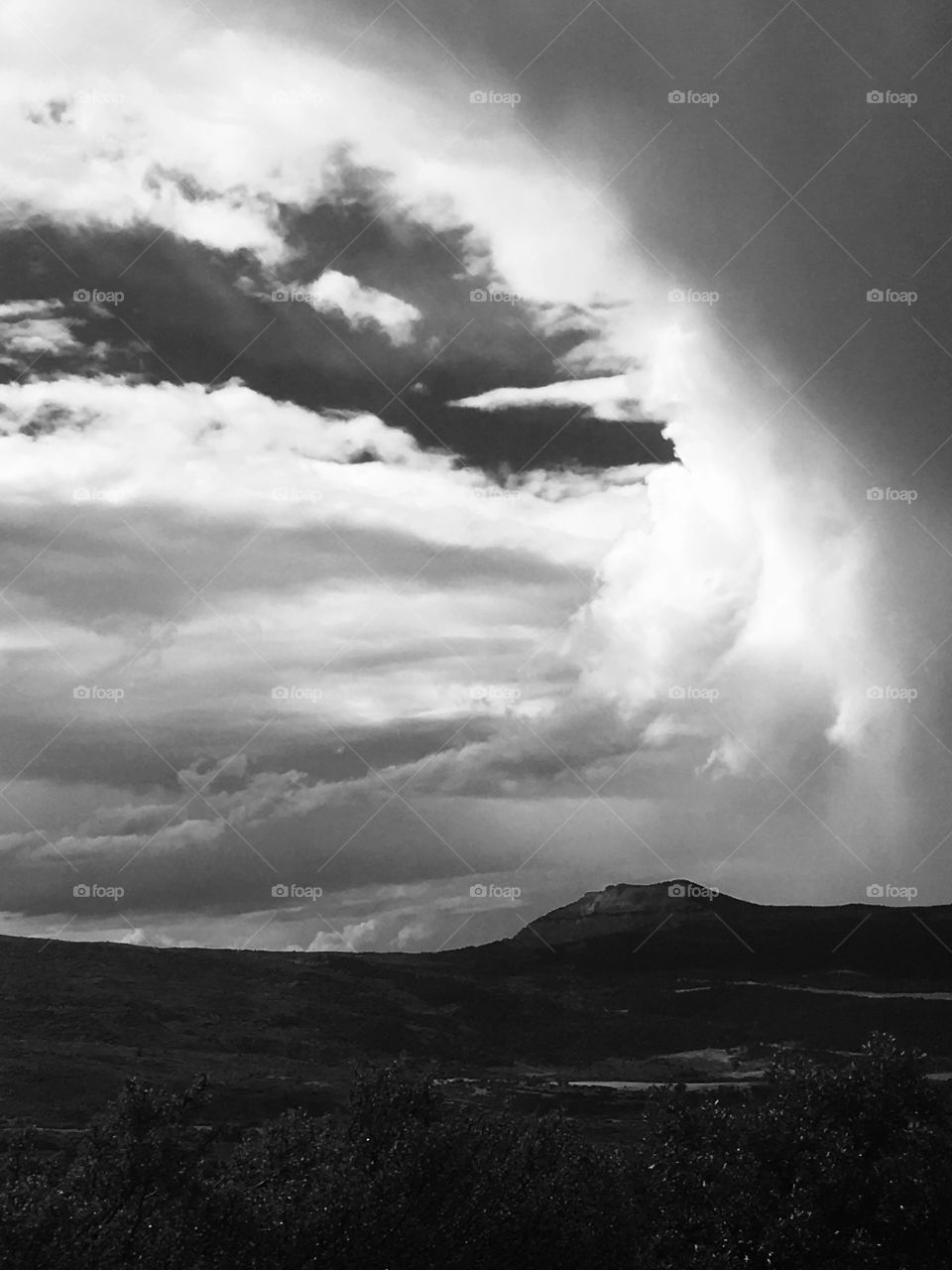 Summer storm Grand Mesa Colorado 