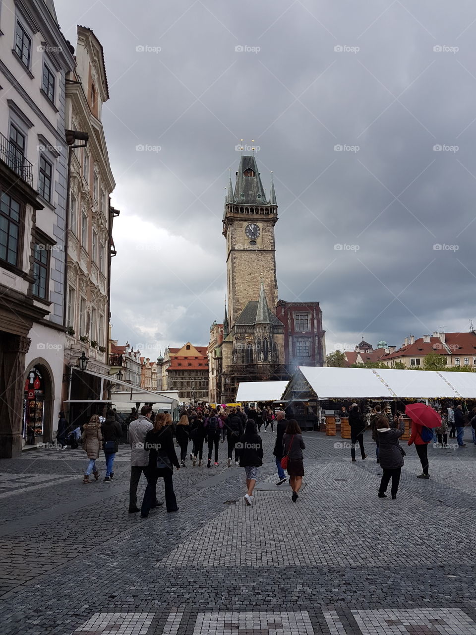 Easter markets in the old town square of Prague
