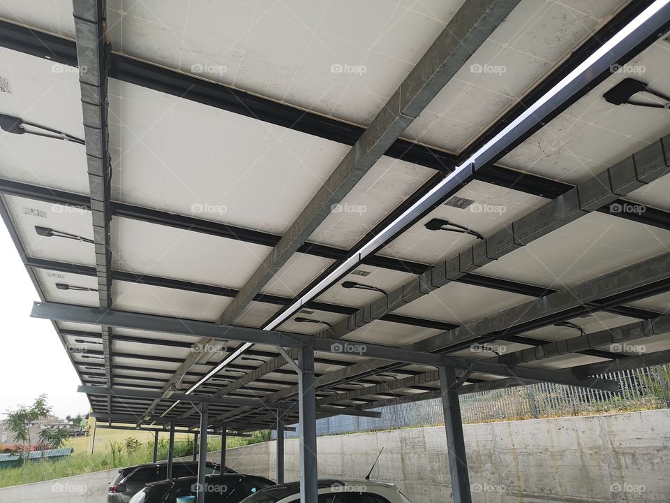 carport with solar panels