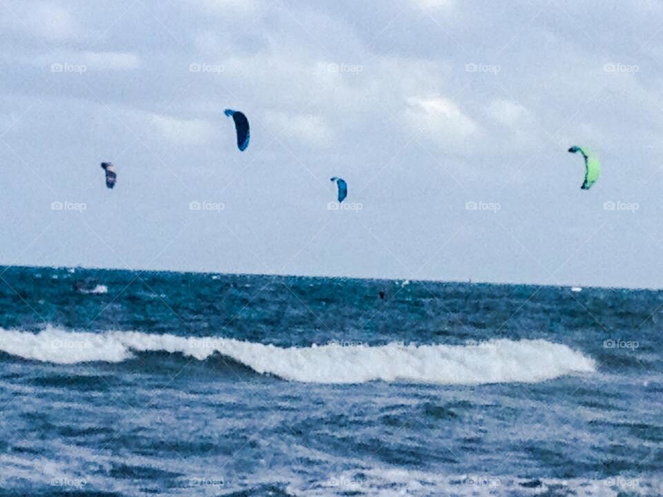 Kite surfing