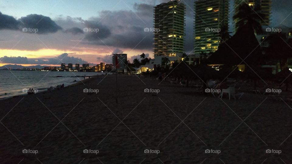 atardecer en puerto Vallarta