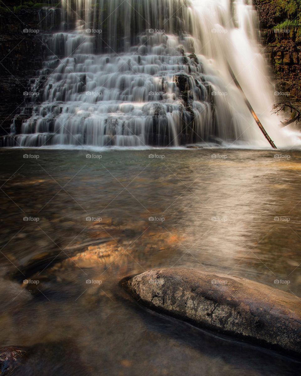 View of waterfall