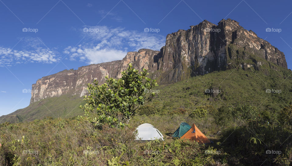 Kukenan Tepui in Venezuela in Canaima National Park.