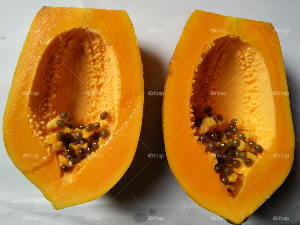 sweet papaya of sri lankan nice fruti photo