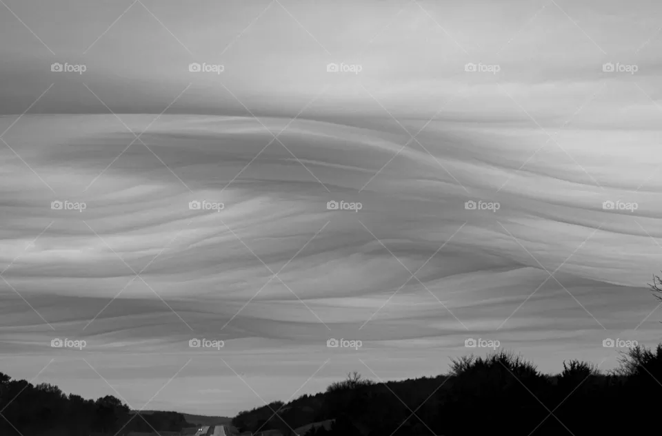 Brush stroke sky