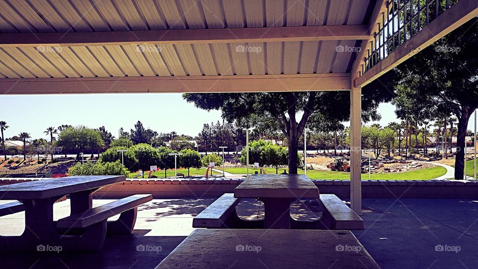 picnic area in the park