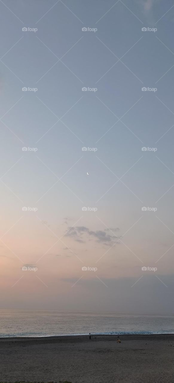 The first light of dawn in Taimali, Taitung County, Taiwan