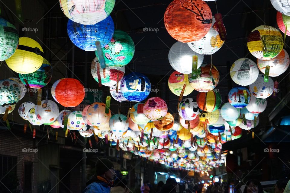 Festival, with lantern displays